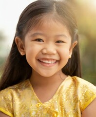 Asiatic Child Closeup