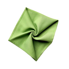 green fabric isolated