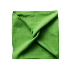green fabric isolated
