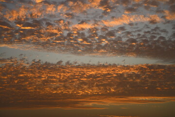The vast blue sky and clouds sky. blue sky background with tiny clouds.