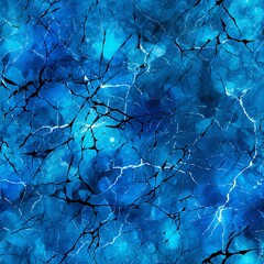 Acid Washed Electric Blue Abstract Pattern