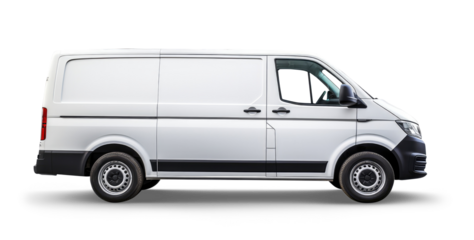 white van isolated from transparent background, Png