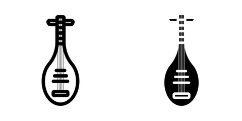 Biwa Icon. symbol for mobile concept and web design. vector illustration