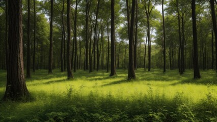 Fototapeta premium forest in the morning