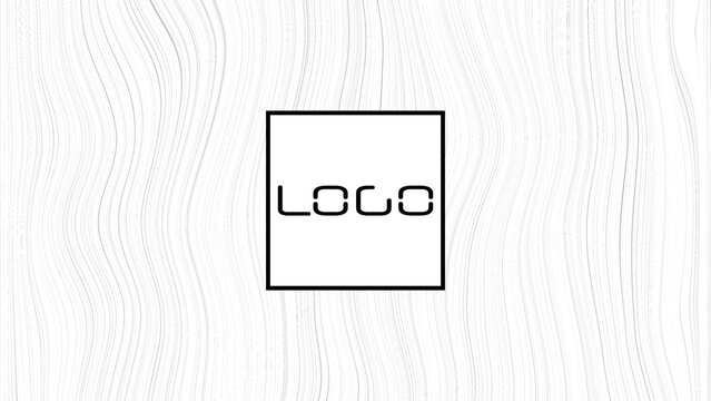Modern Wavy Lines Logo Reveal Template