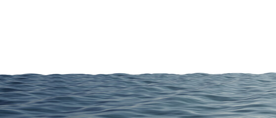 nature ocean water sea surface with ripples wave png 3d rendering illustration