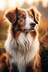 Portrait of a beautiful dog outdoors