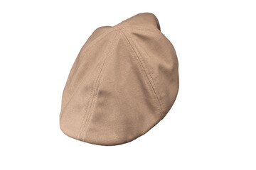 Ascot cap isolated on a white background.