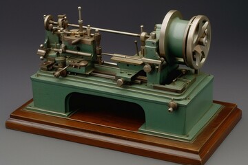 a model of a lathe machine. Generative AI
