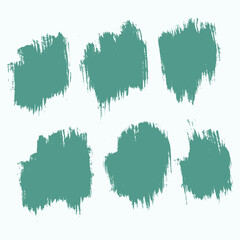 Ink green brush stroke bundle