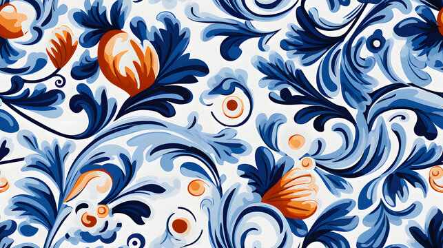 Traditional Mediterranean artisanal pottery patterns