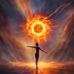 Obraz premium Solar Flare Dance