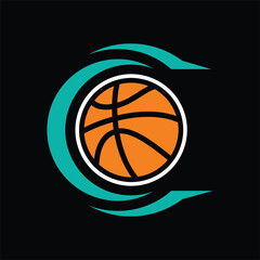 basketball logo template, basketball logo elements