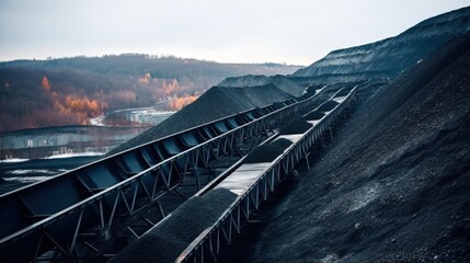 Conveyor at coal mine