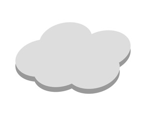 cloud icon on a white background ,vector