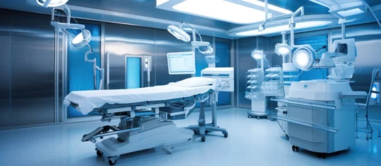 Foto op Plexiglas Equipment and medical devices in modern operating room. © ETAJOE