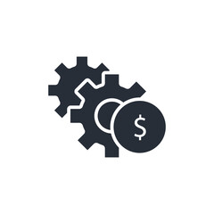 money management icon. vector.Editable stroke.linear style sign for use web design,logo.Symbol illustration.