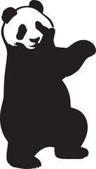 panda EPS, panda Silhouette, panda Vector, panda Cut File, panda Vector