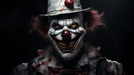 Portrait of the Halloween Clown
