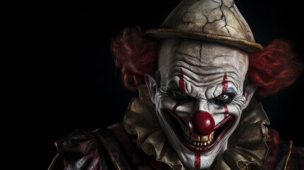 Portrait of the Halloween Clown
