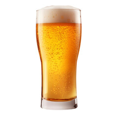glass of beer isolated