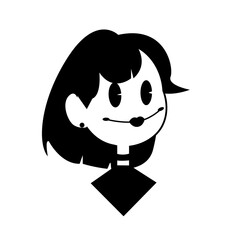 Cartoon style, Blanco y negro.