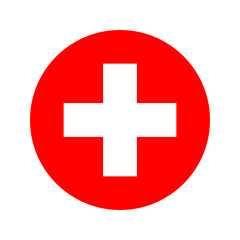 Switzerland flag simple illustration for independence day or election