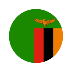 Foto op Aluminium Zambia flag simple illustration for independence day or election © Eugene B-sov