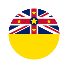 Niue flag simple illustration for independence day or election