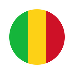 Fototapeta premium Mali flag simple illustration for independence day or election