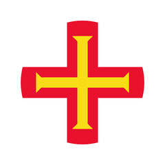 Guernsey flag simple illustration for independence day or election