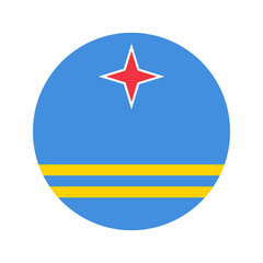 Aruba flag simple illustration for independence day or election