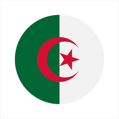 Algeria flag simple illustration for independence day or election