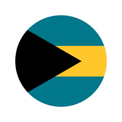 Bahamas flag simple illustration for independence day or election
