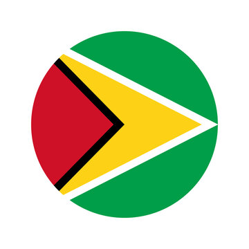 Guyana flag simple illustration for independence day or election