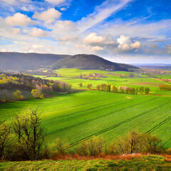 Obraz premium Vibrant Nature Scenery on Full Display
