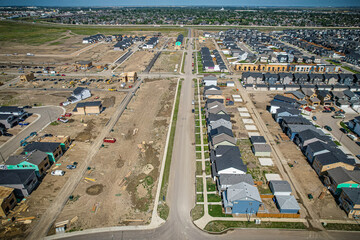 Fototapeta premium Brighton Aerial in Saskatoon, Saskatchewan, Canada