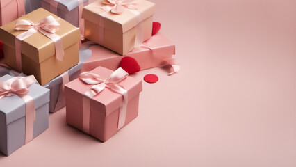 Obraz premium Scatole Regalo- Sorprese per Compleanni, Anniversari e Feste