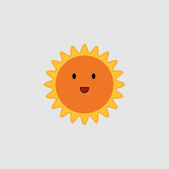 Smiling Sun vector illustration design