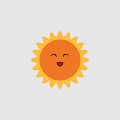 Smiling Sun vector illustration design