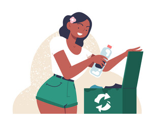 Sustainable lifestyle vector concept
