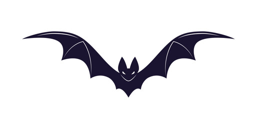Fototapeta premium Black bat vector sticker