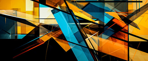 Abstract Color Modern Digital Art Banner Wall Art Wallpaper Background Digital Art AI Painting Illustration 3D Effect Design Nature Live