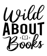 Wild About Books SVG Cut File