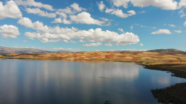 Landscapes of the city of Yucay, capital of the district of Yucay in the province of Urubamba, Peru.
