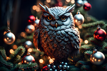 Christmas owl 