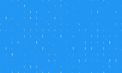 Seamless background pattern of evenly spaced white woman silhouettes of different sizes and opacity. Vector illustration on blue background with stars