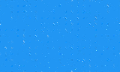 Seamless background pattern of evenly spaced white pregnant woman symbols of different sizes and opacity. Vector illustration on blue background with stars