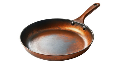 cast iron frying pan isolated