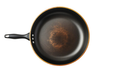 cast iron frying pan isolated